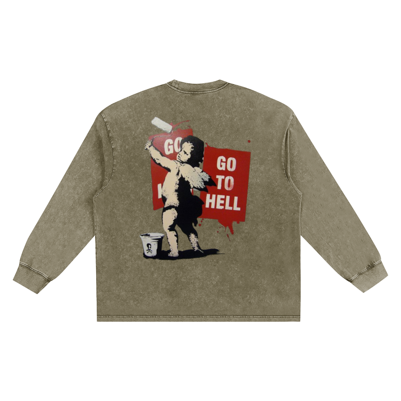 Snow Washed Frayed Edge T-Shirt