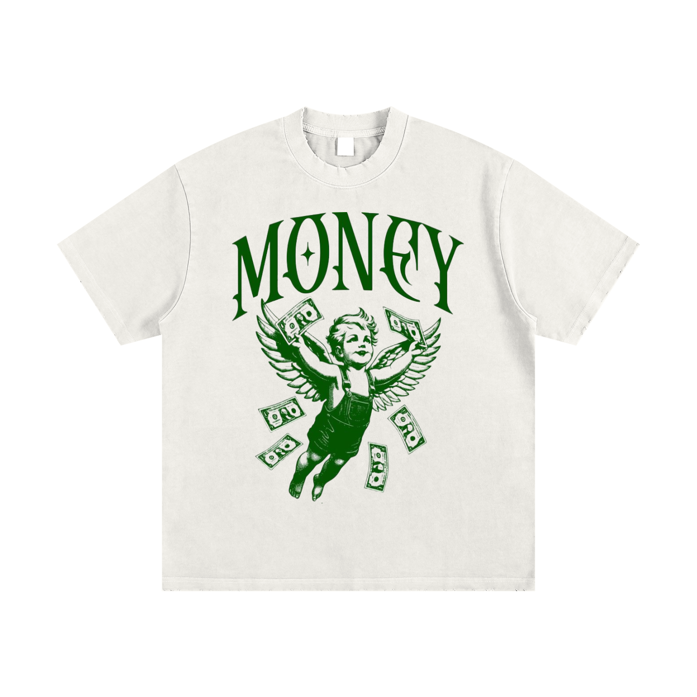 Heavyweight Vintage Washed Frayed T-Shirt