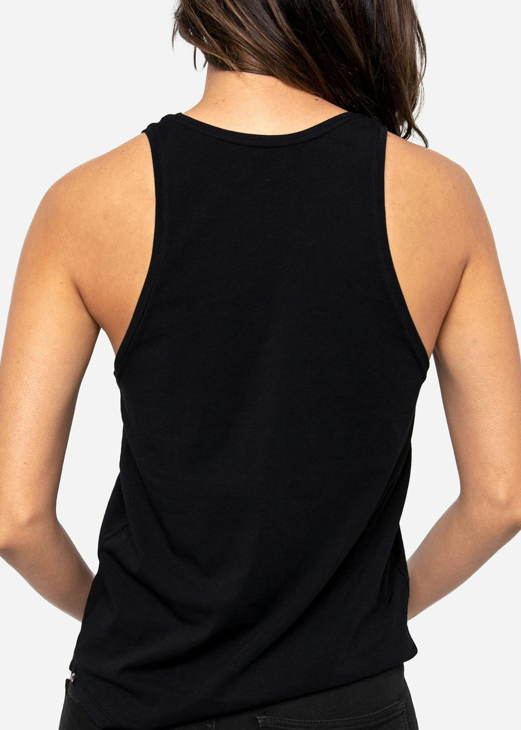 Black | Womens High-neck Tank