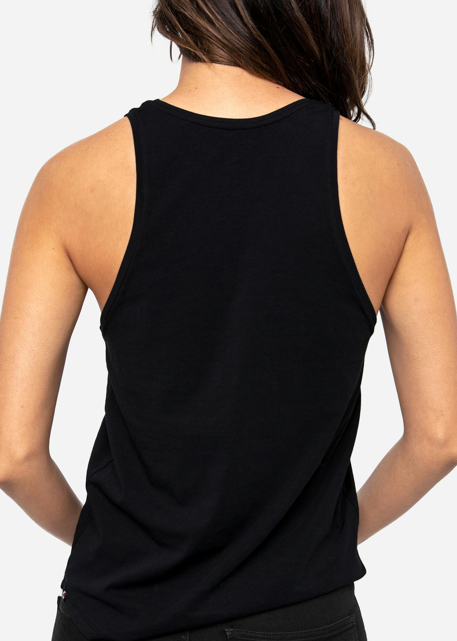 Black | Womens High-neck Tank