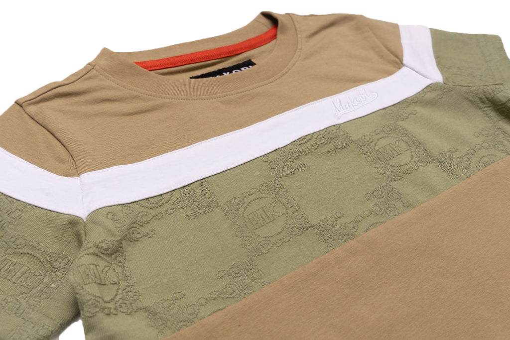 B141 Makobi Monogram KidsTee - Khaki