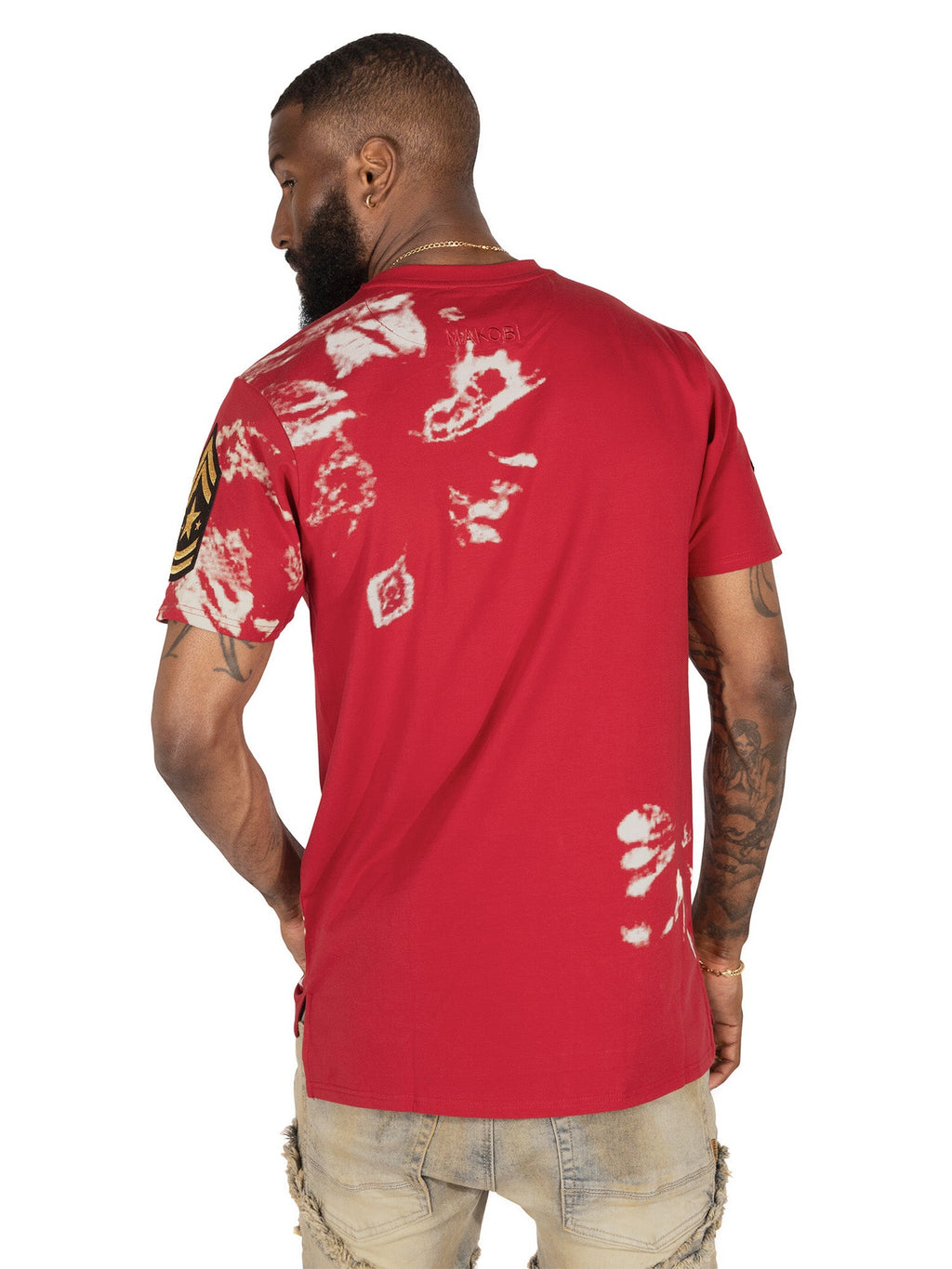 M116 Makobi Punk Patch Tee - Red