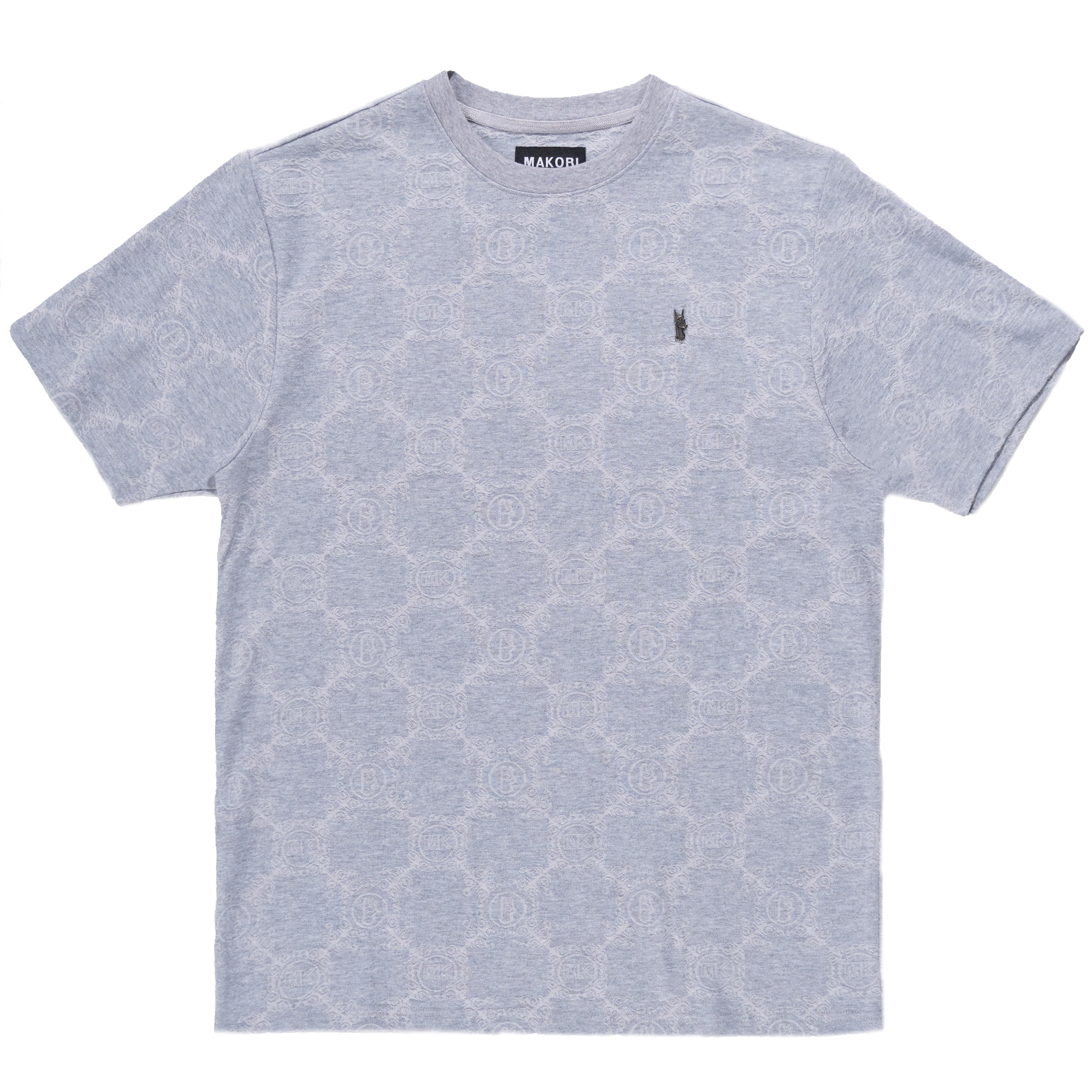 M335 Caspar Embossed Tee - Gray