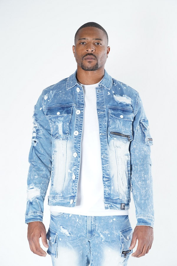 M1080 "Fall Back" Denim Jacket - Light Wash
