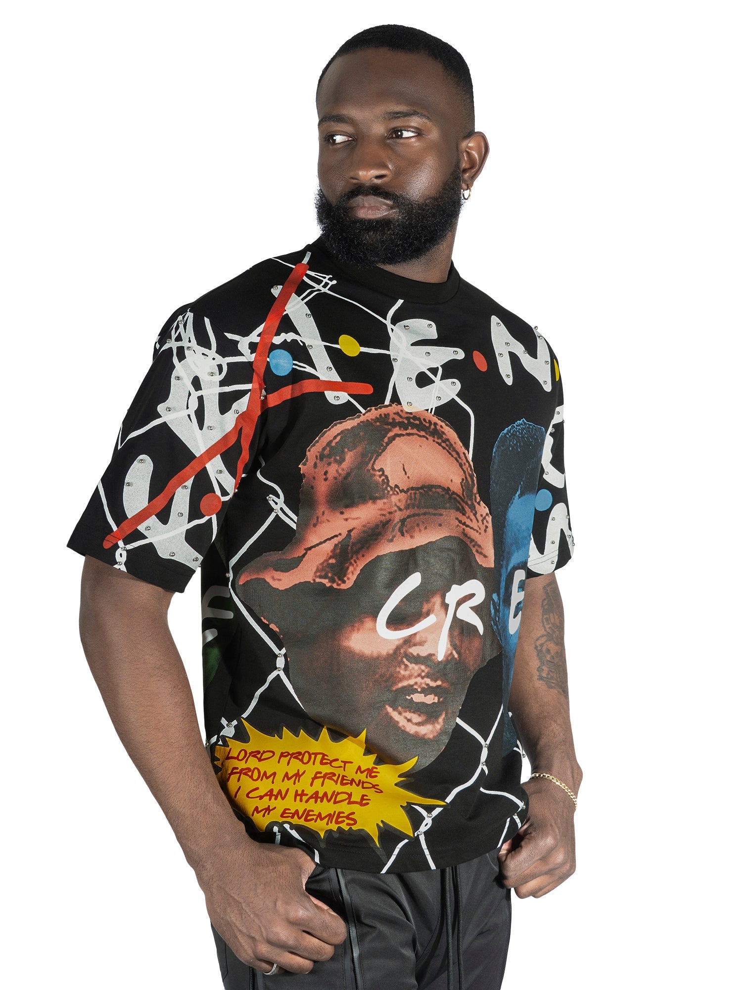 F124 Crew Love Tee - Black