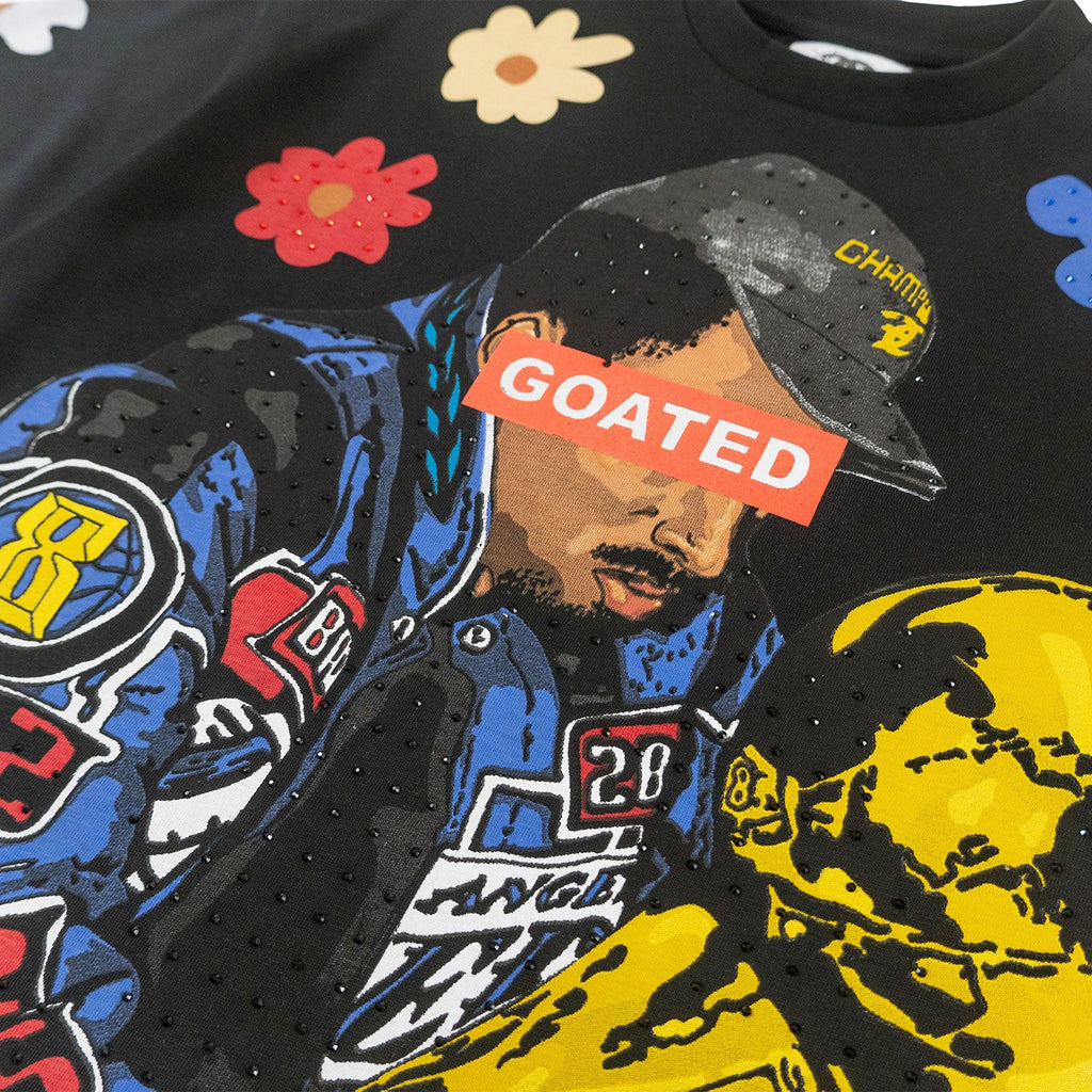 F154 GOAT Crop Tee - Black