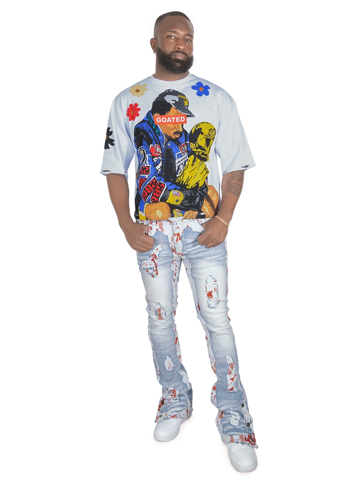 Jeans | F1733 Amoto Stacked Pants - Light Wash