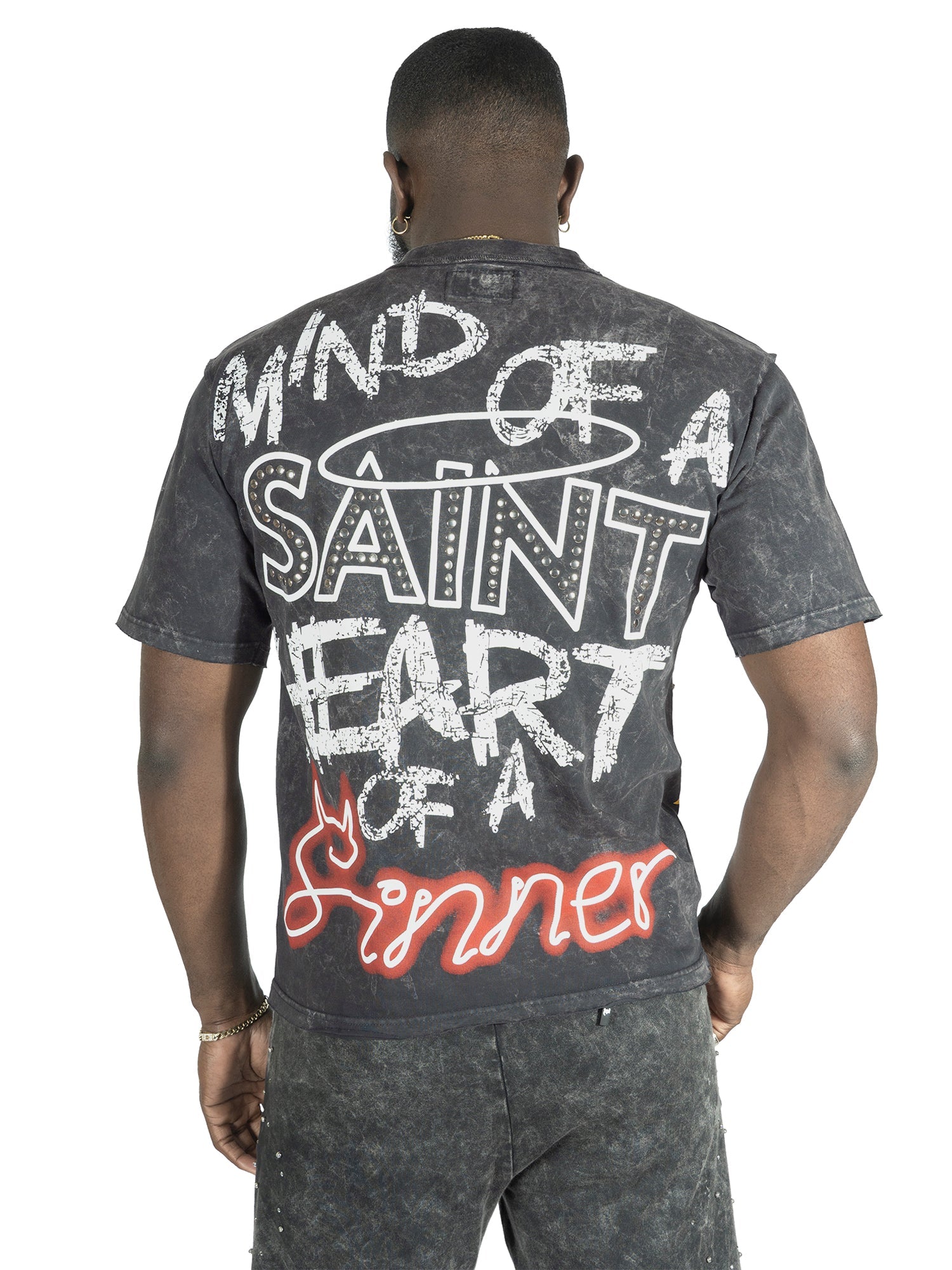 F173 Sinners Boxed Tee - Black