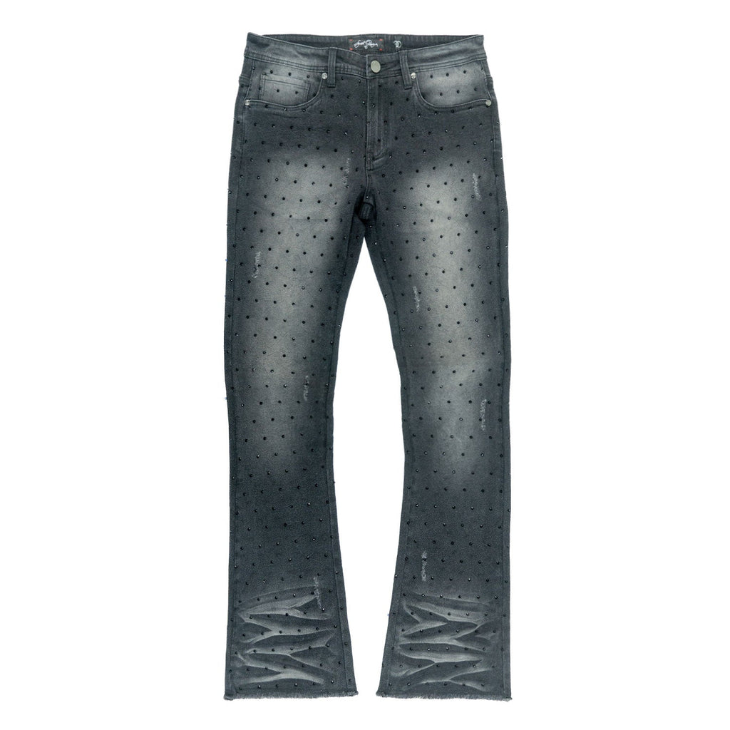 Jeans | F1746 Amoto Stacked Pants - Black