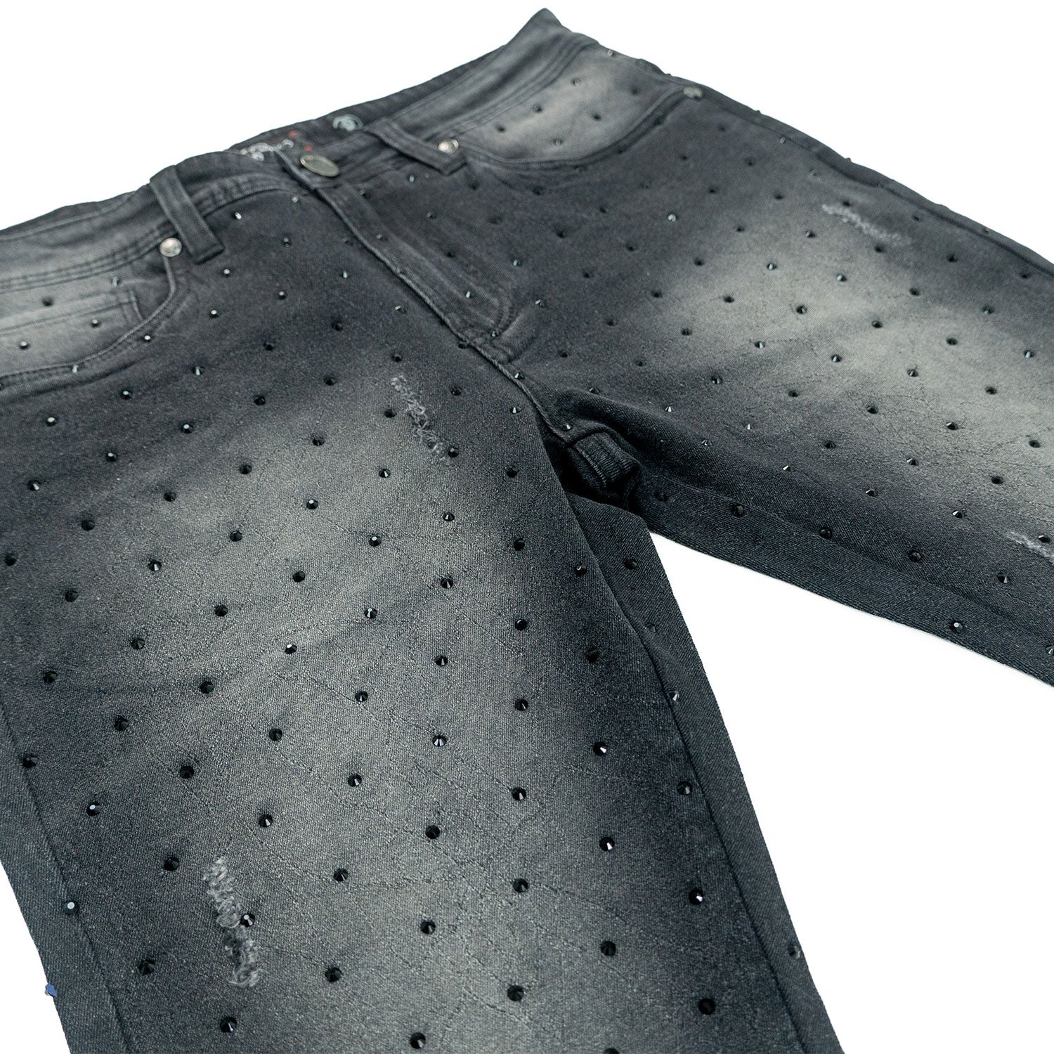 Jeans | F1746 Amoto Stacked Pants - Black