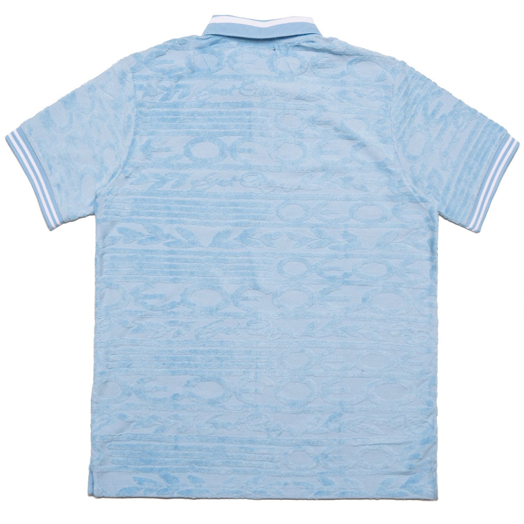 F178 Baroque Terry Polo - Blue