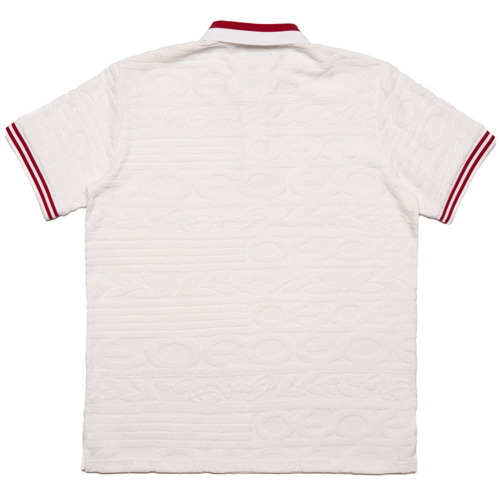 F178 Baroque Terry Polo - White
