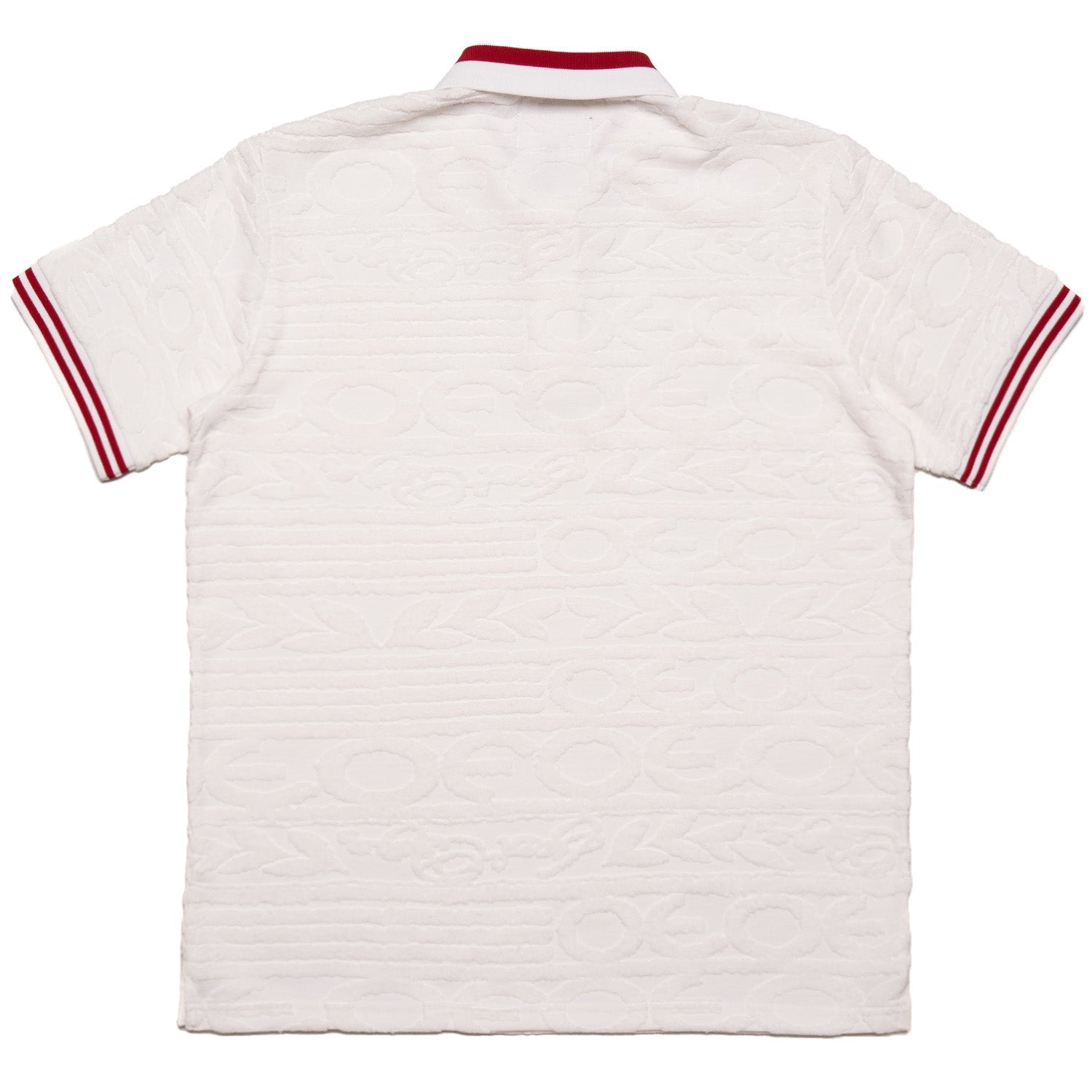 F178 Baroque Terry Polo - White