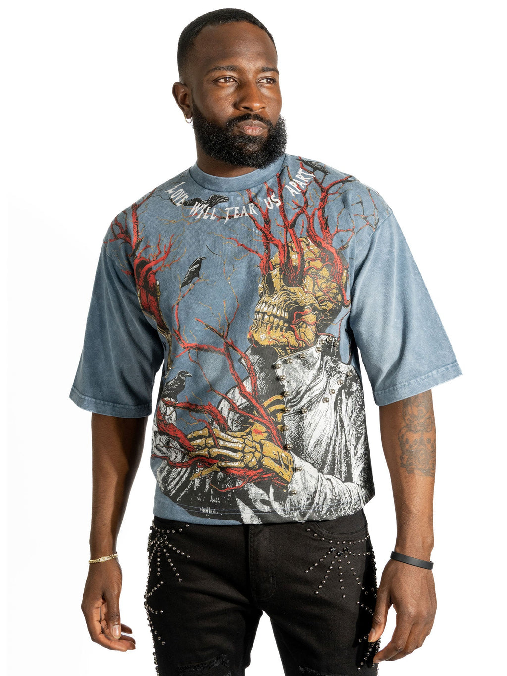 Tee | F179 Heartless Cropped - Blue