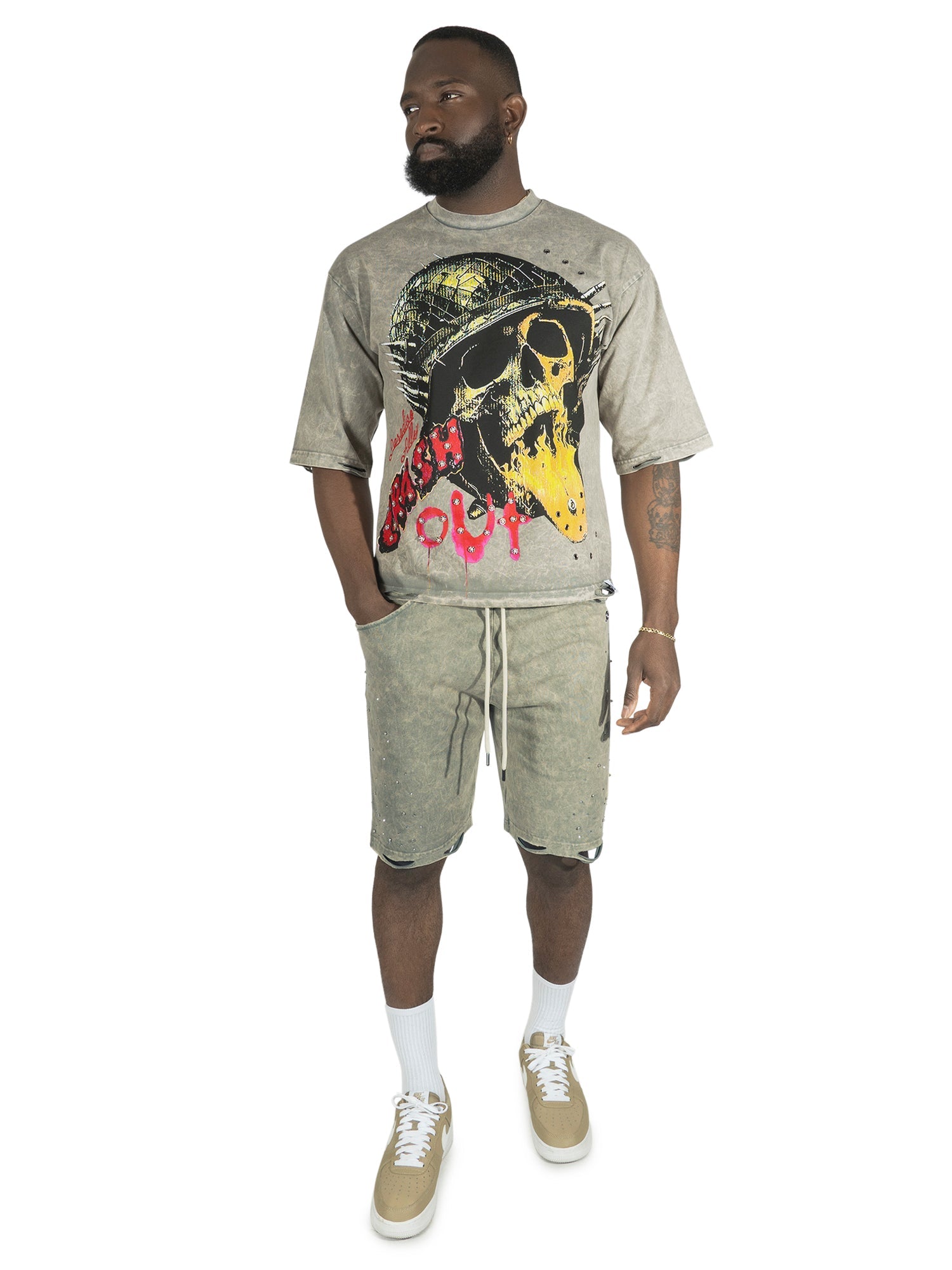 F180 Crash Out Tee - Oat