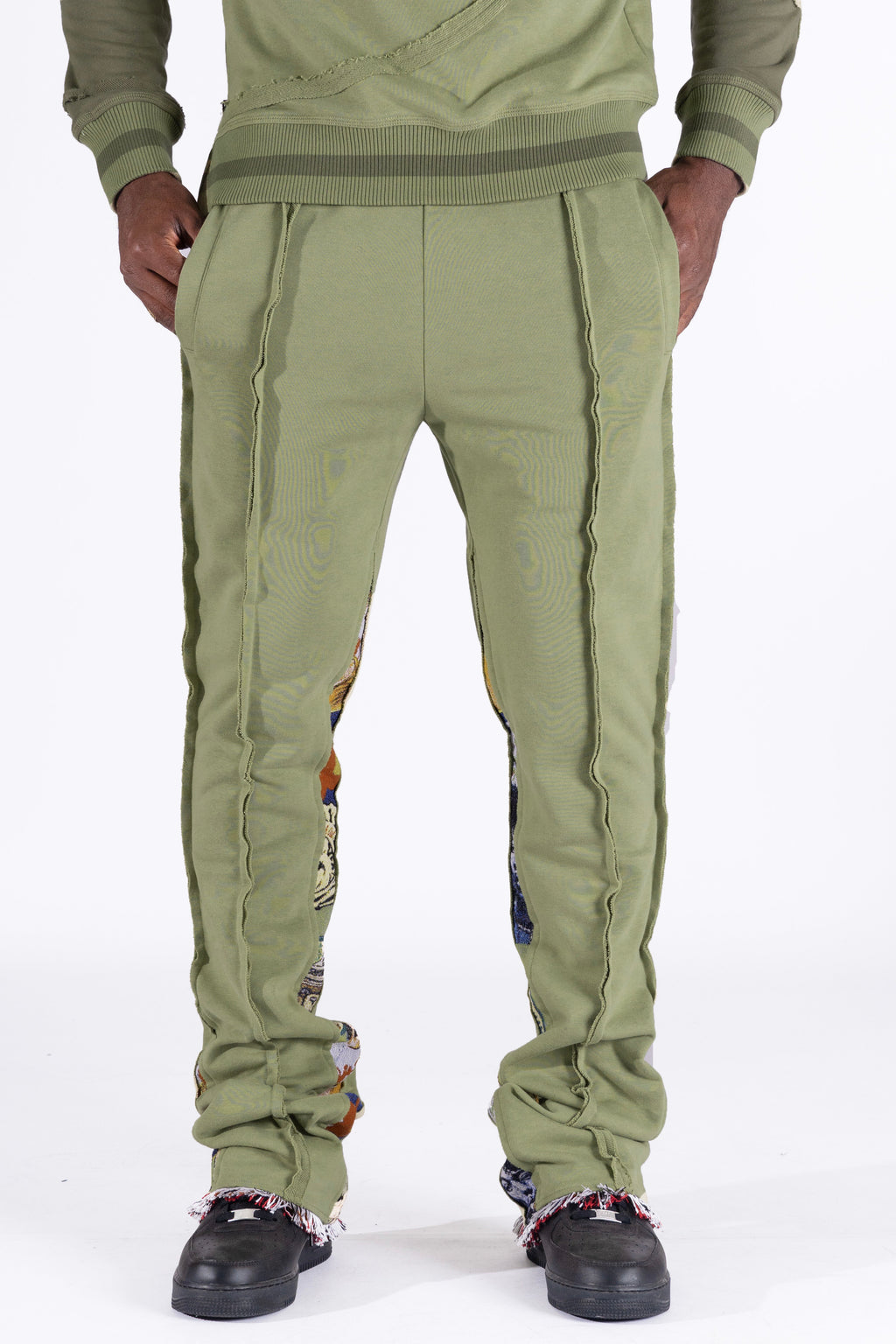 F1959 Frost Blow French Terry Pants - Olive