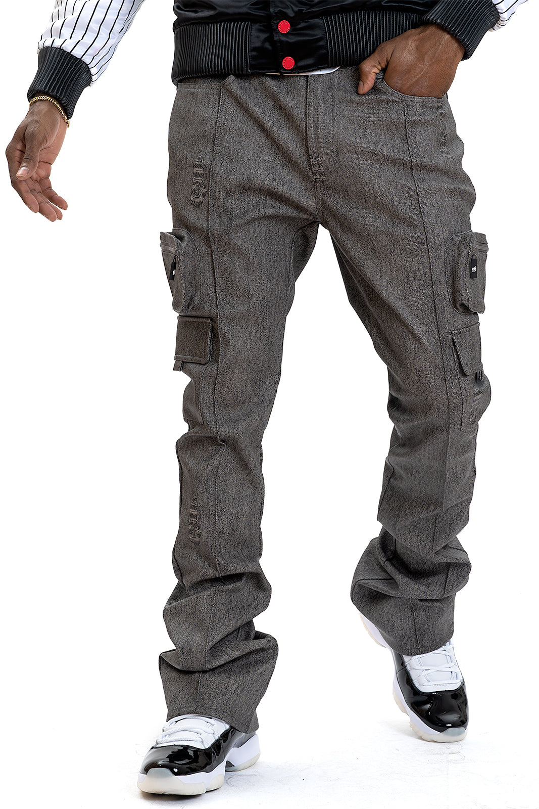 F2789 CASA DE Vegan Leather Pants - Black