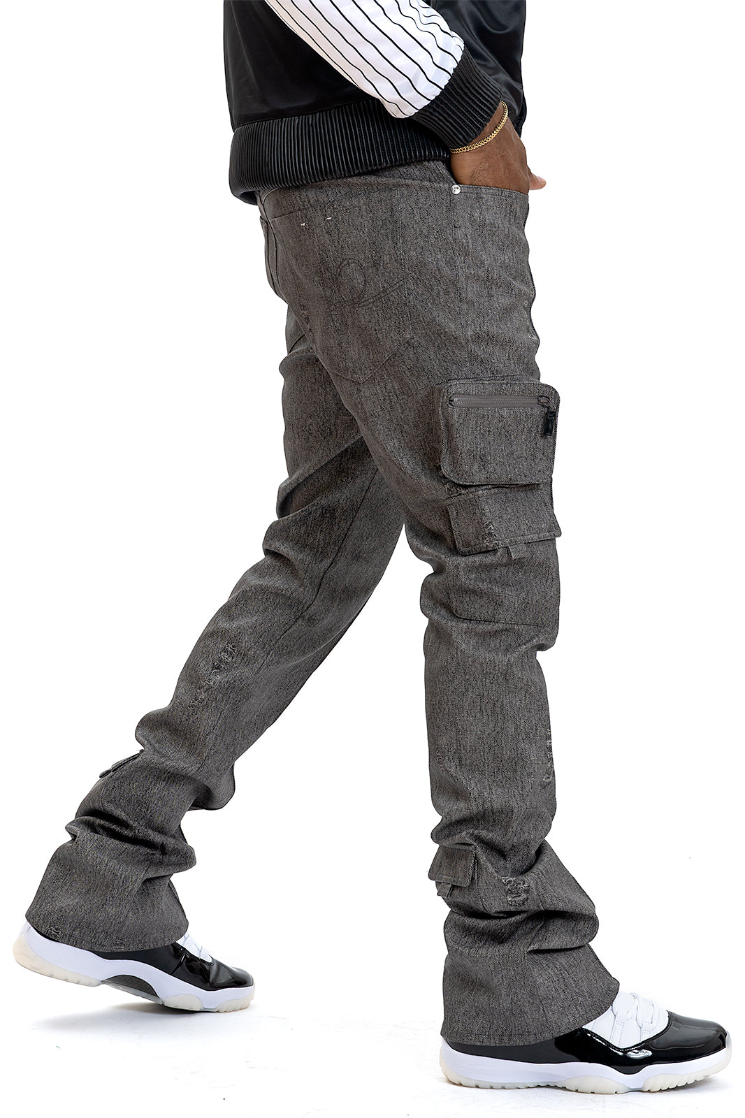 F2789 CASA DE Vegan Leather Pants - Black