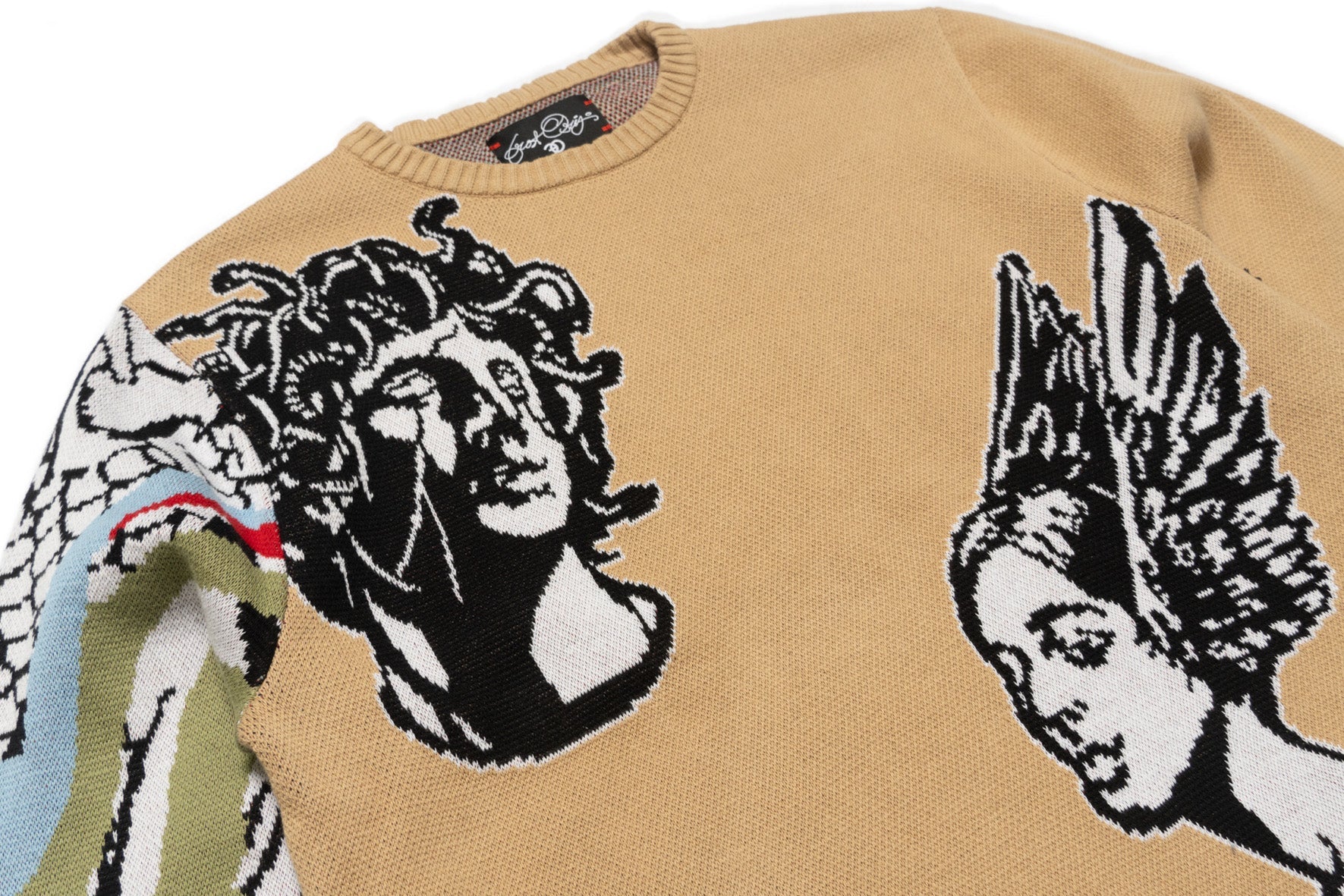 F405 Paradise Lost Knit Sweater - Khaki