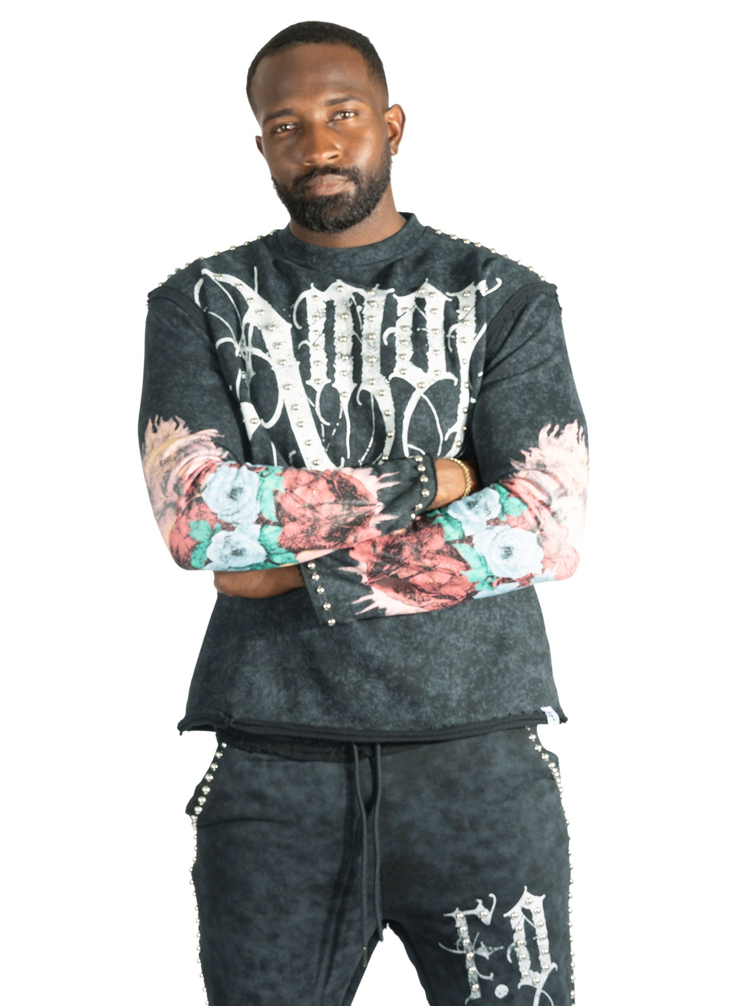 Set | F4226 Amor Jogging Set - Black