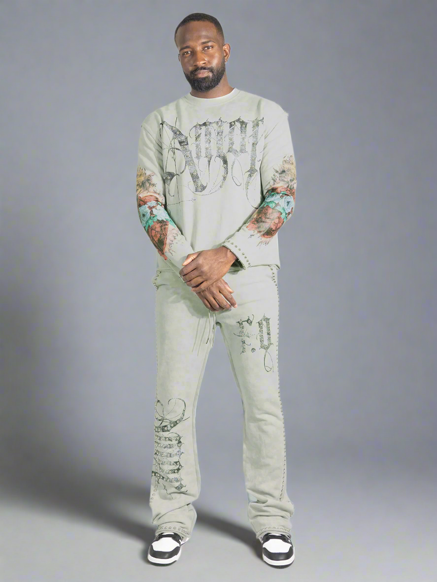 Set | F4226 Amor Jogging Set - Gray