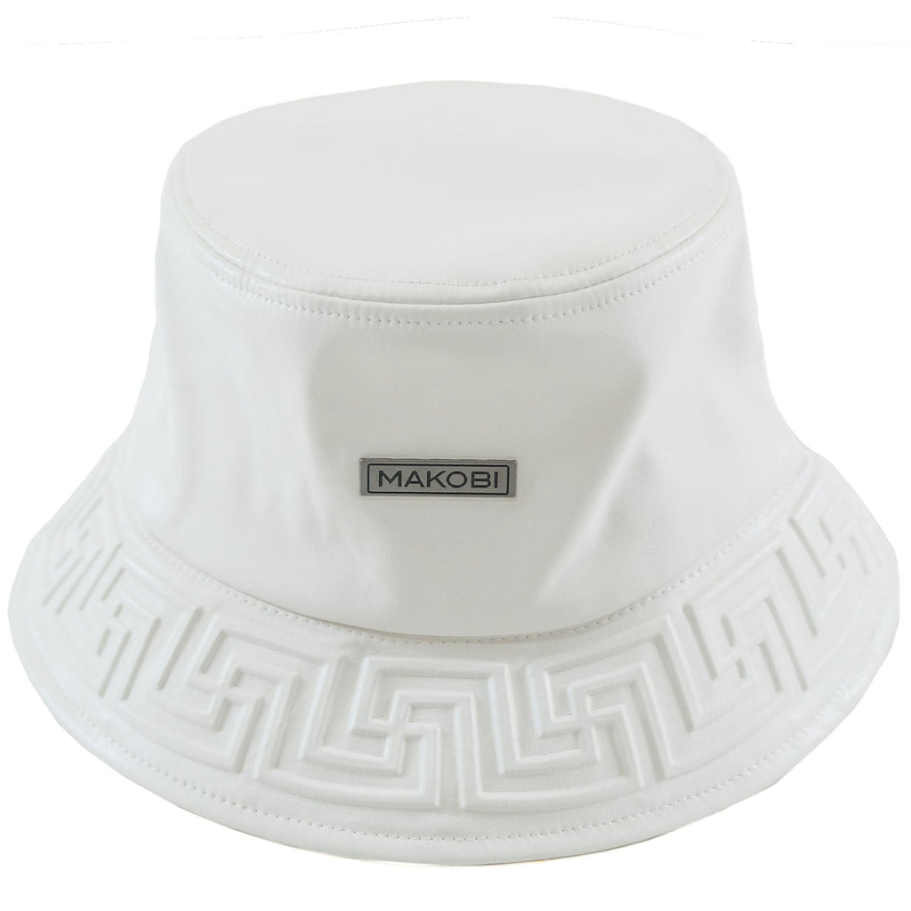 M007 Romano Vegan L. Bucket Hat - White