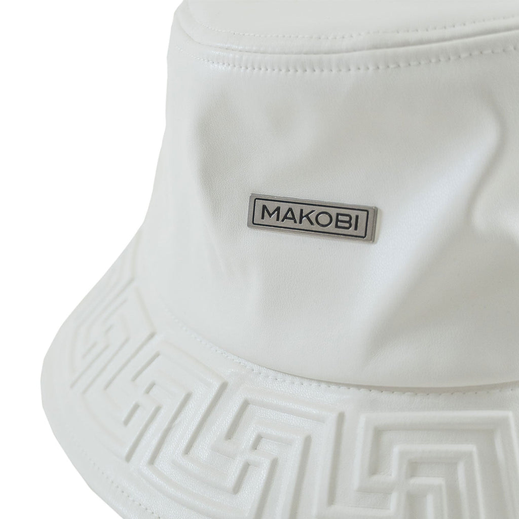 M007 Romano Vegan L. Bucket Hat - White