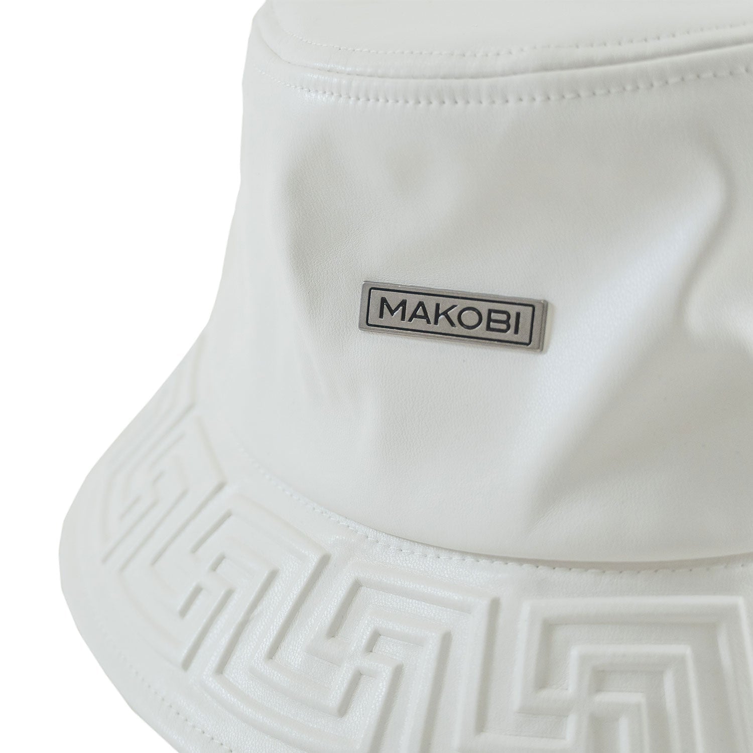 M007 Romano Vegan L. Bucket Hat - White