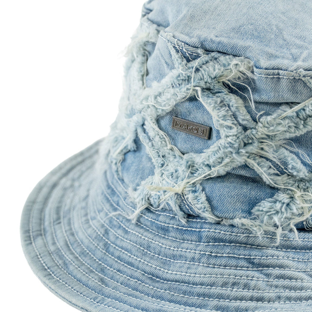 Hat | M016 Rinaldi Denim Bucket Hat - Light Wash