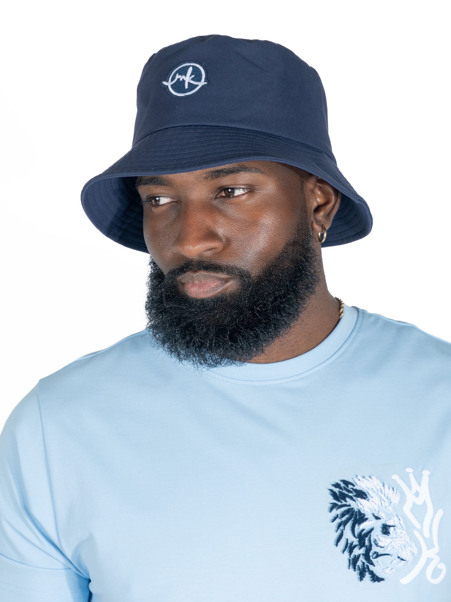 M033 Colton Nylon Bucket Hat - Navy