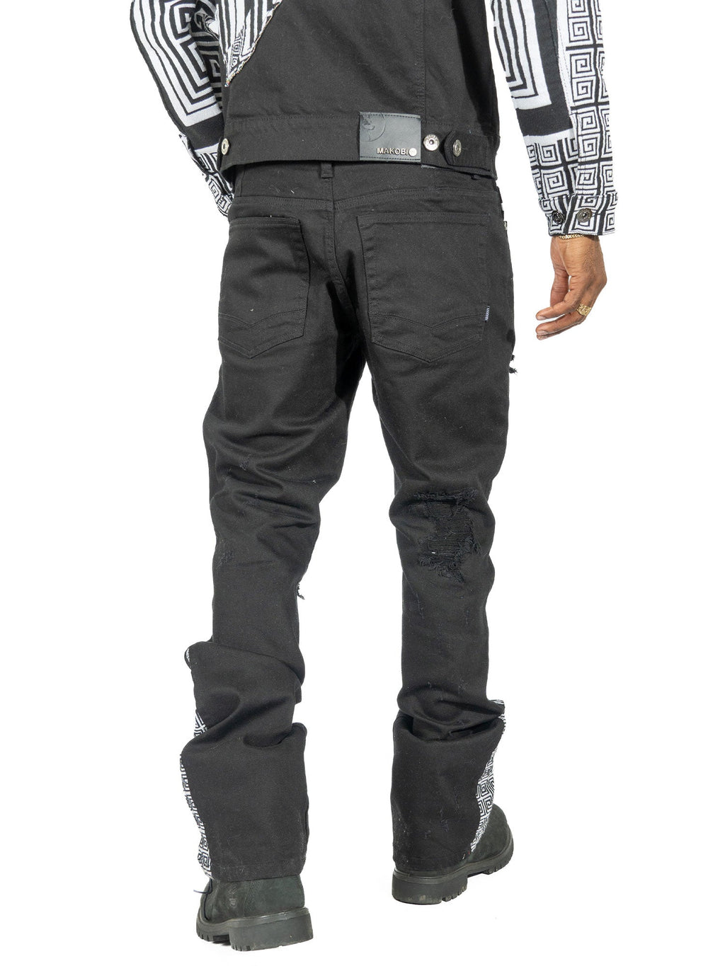 M1954 SARTONI STACK JEANS - BLACK  ( NOT SOLD SEPARATELY )
