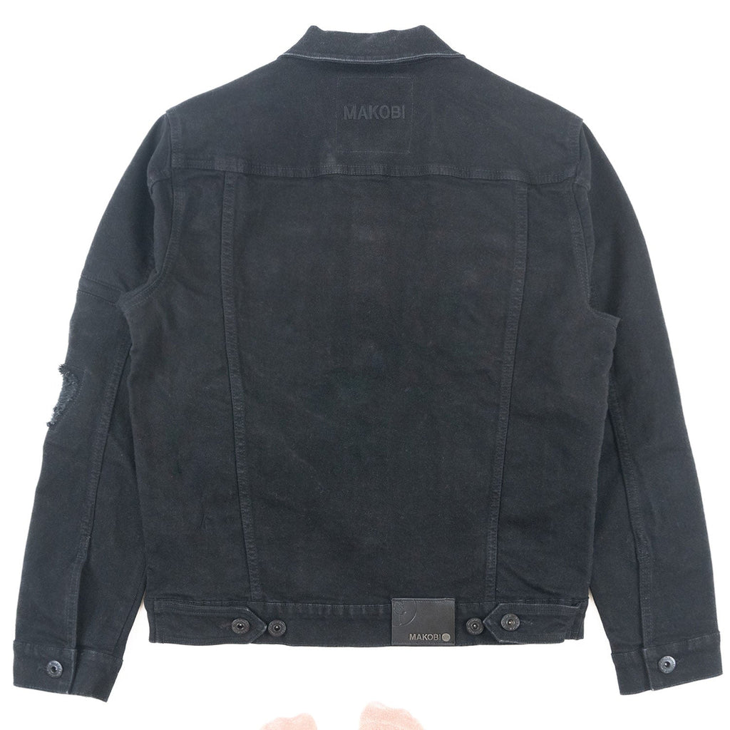 M1079 Moreli Denim Jacket - Jet Black