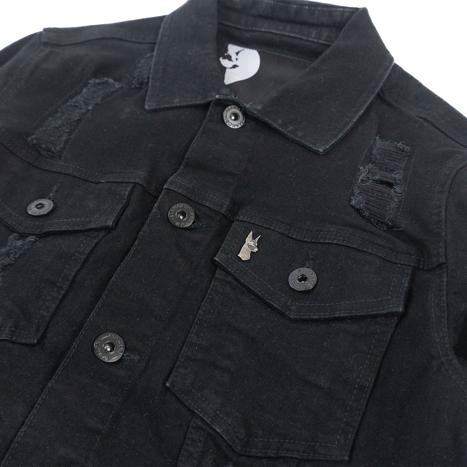 M1079 Moreli Denim Jacket - Jet Black