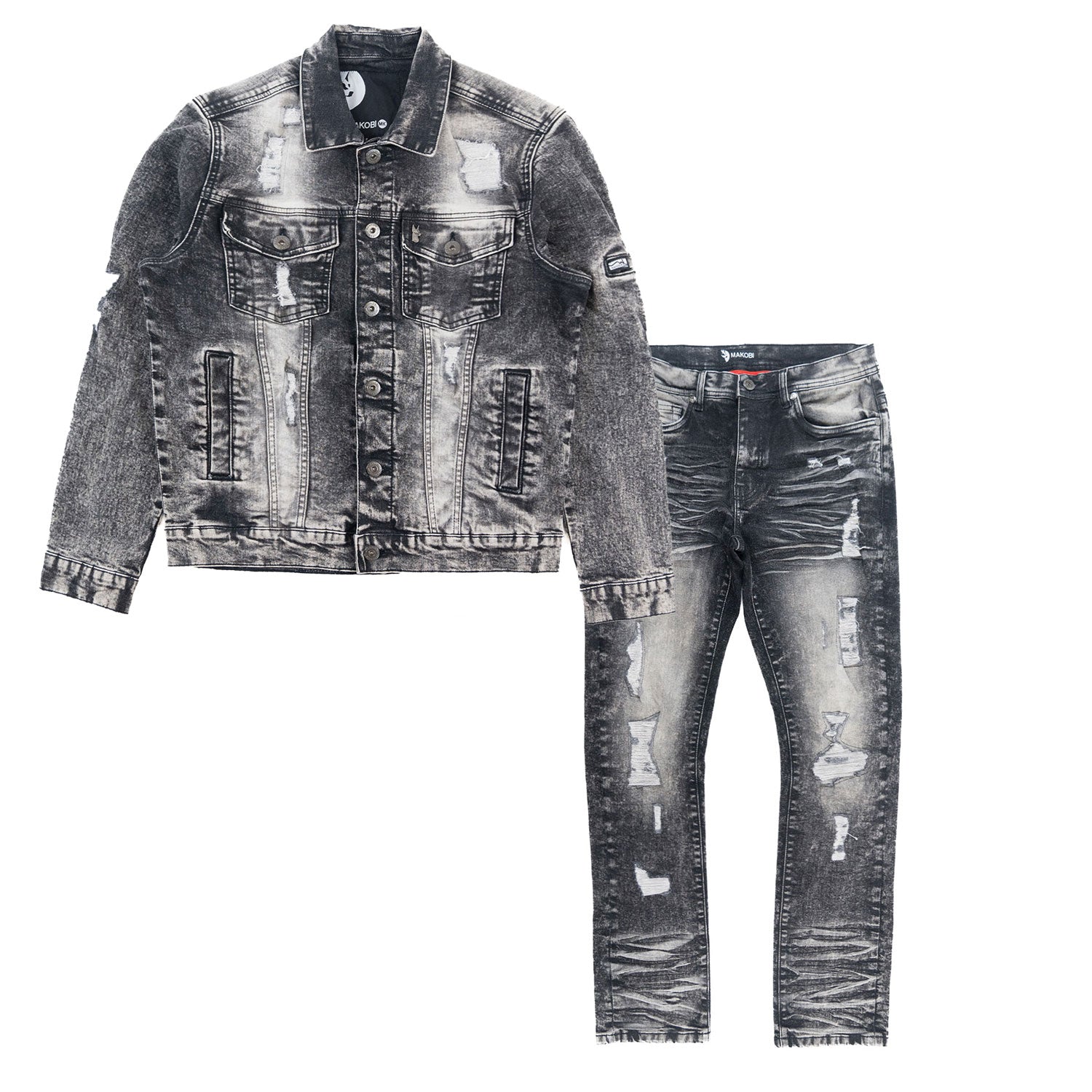 M1079 Moreli Denim Jacket -Black Wash