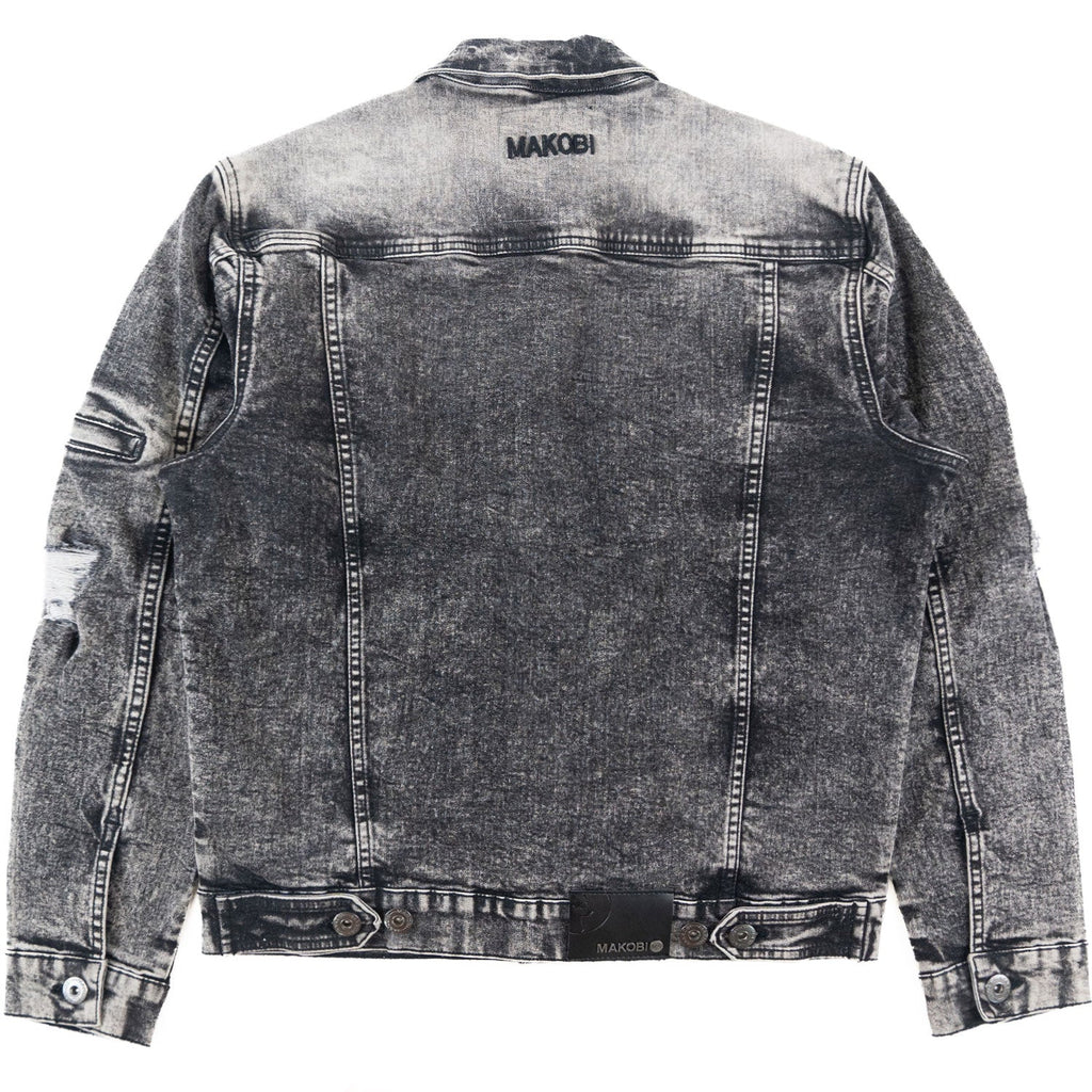 M1079 Moreli Denim Jacket -Black Wash