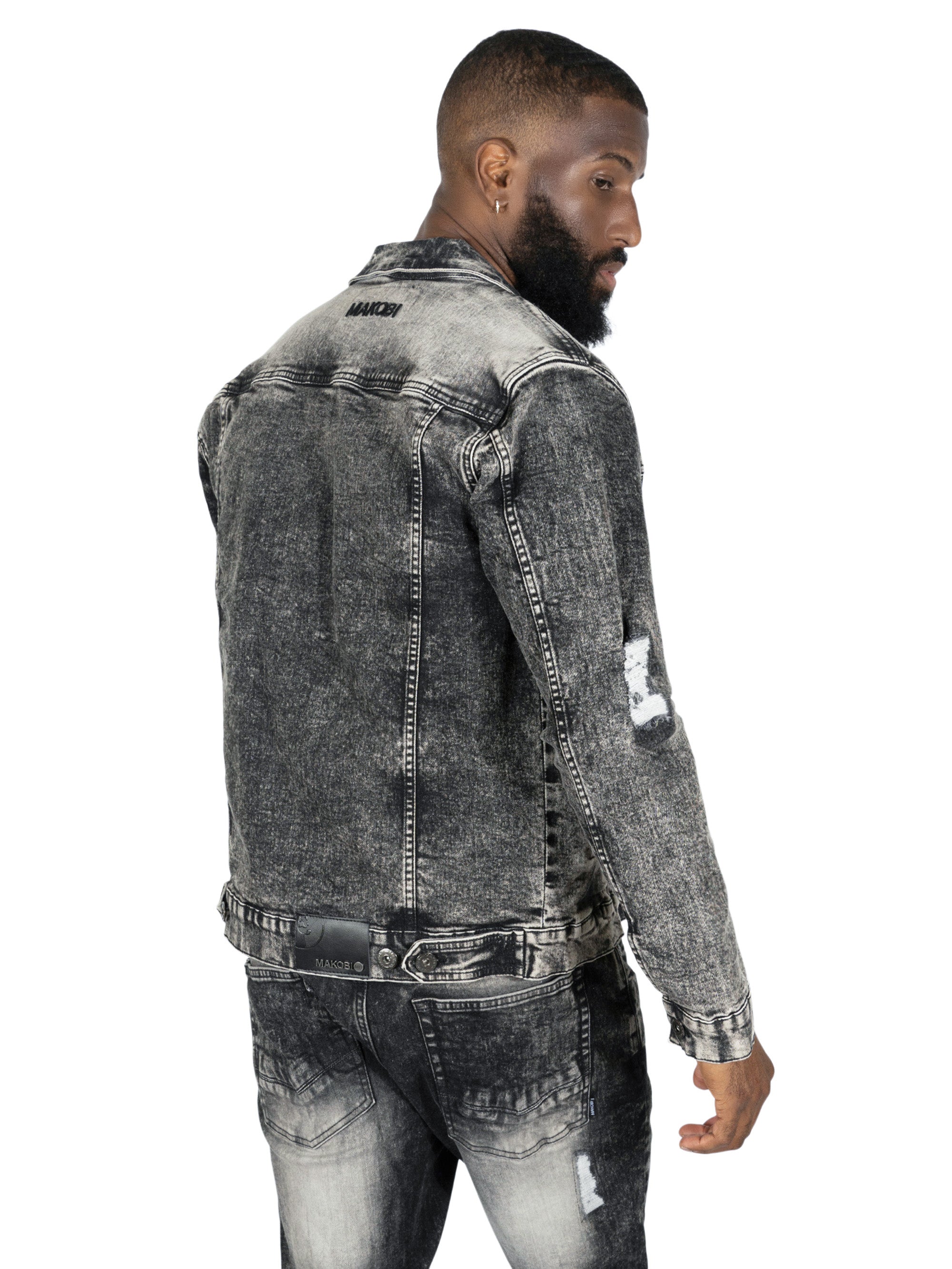 M1079 Moreli Denim Jacket -Black Wash