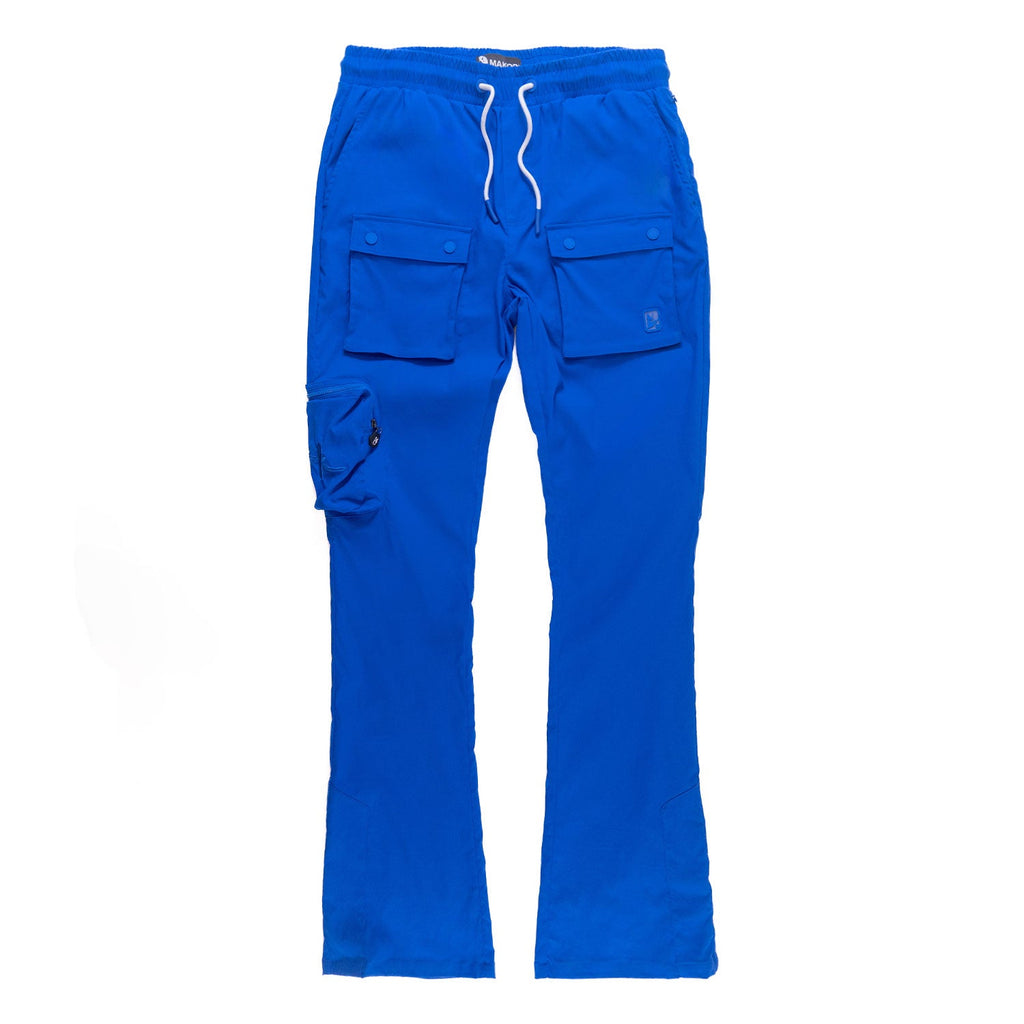 M1625 Sartoni Nylon Stacked Pants - Royal