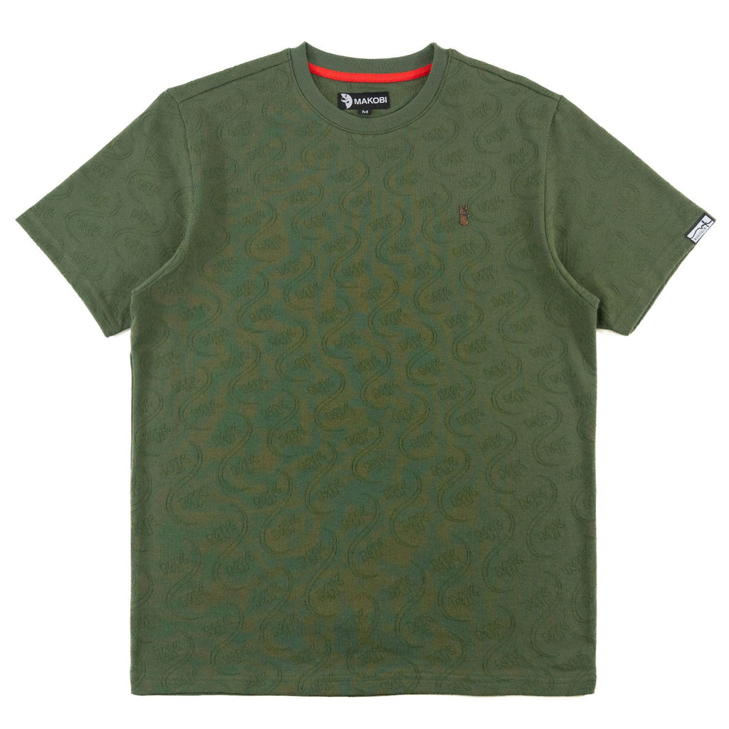 M316 Sartoni Embossed Tee -  Dark Olive