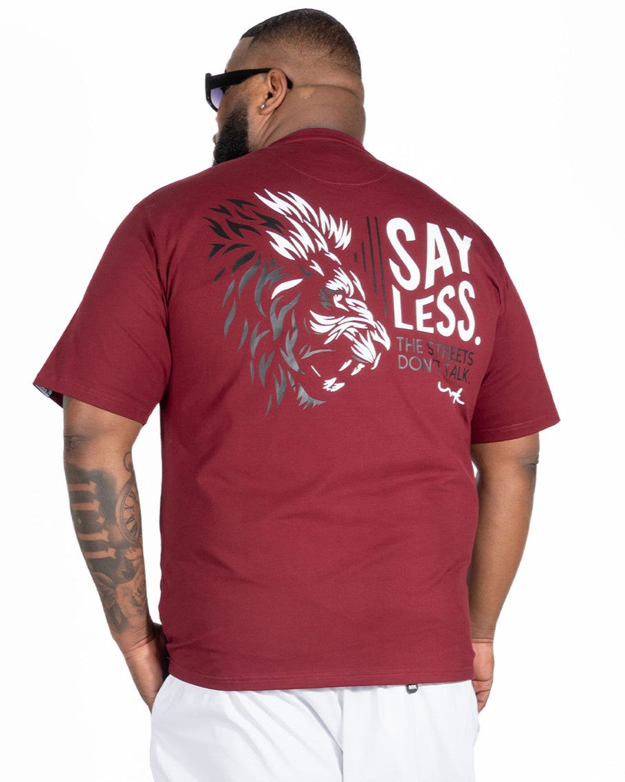M340 Gianos Lion Tee - Burgundy