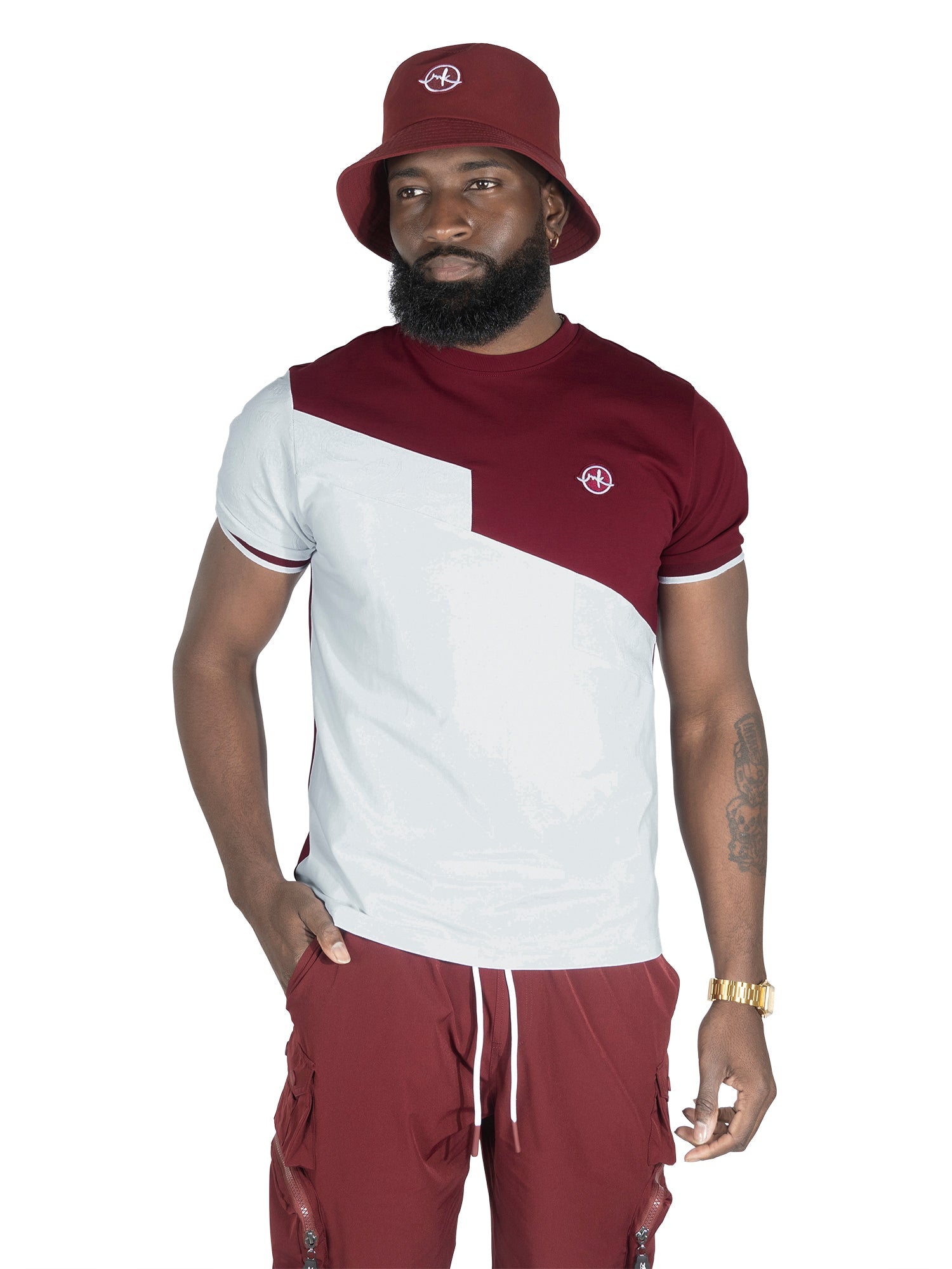 M347 Lombardi Tee - Burgundy