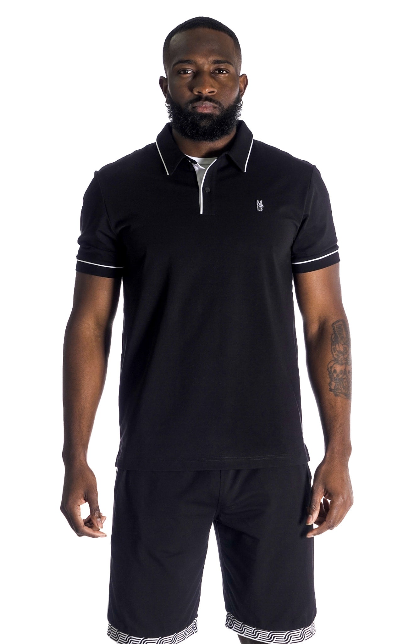 M383 Makobi Luciano Polo Shirt - Black