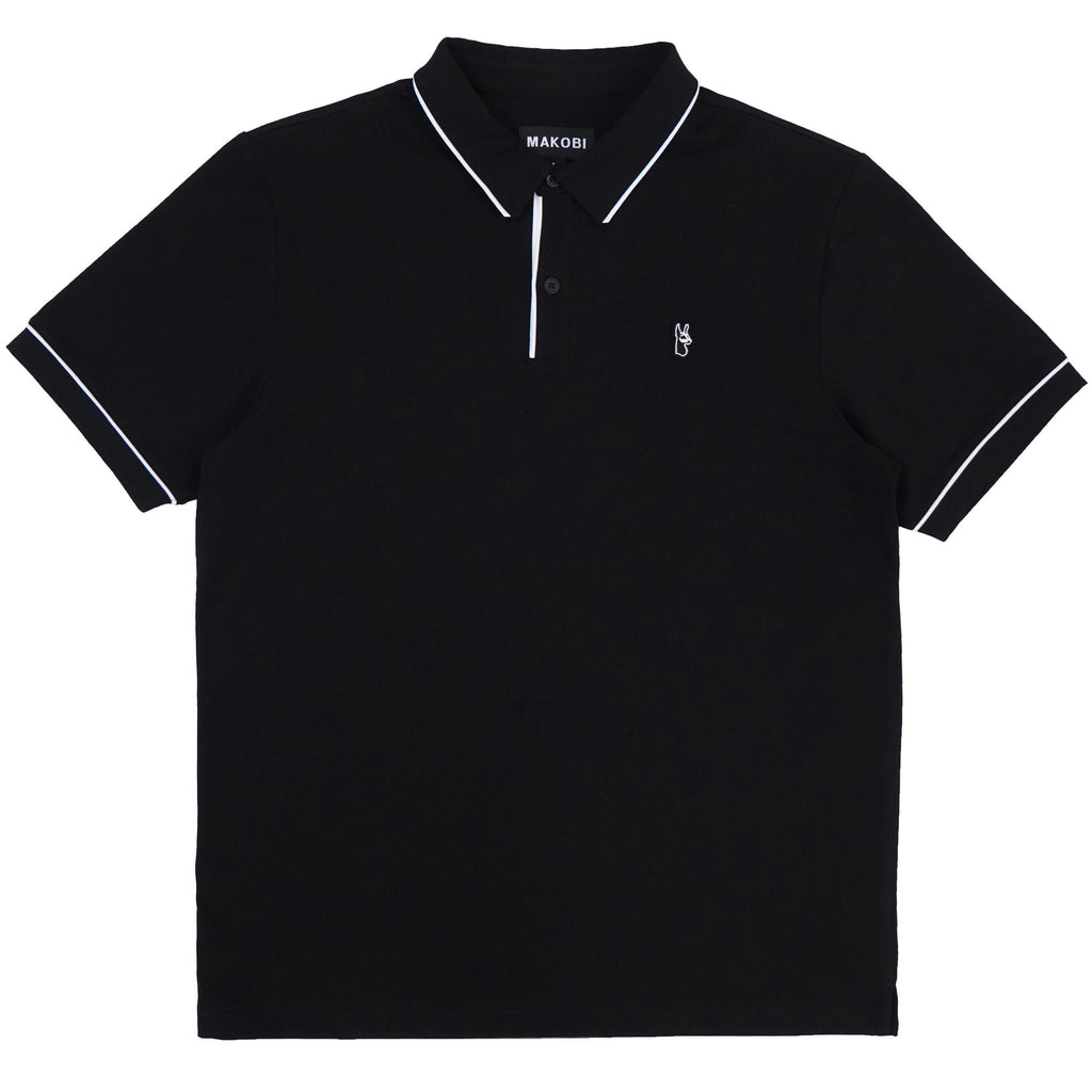 M383 Makobi Luciano Polo Shirt - Black