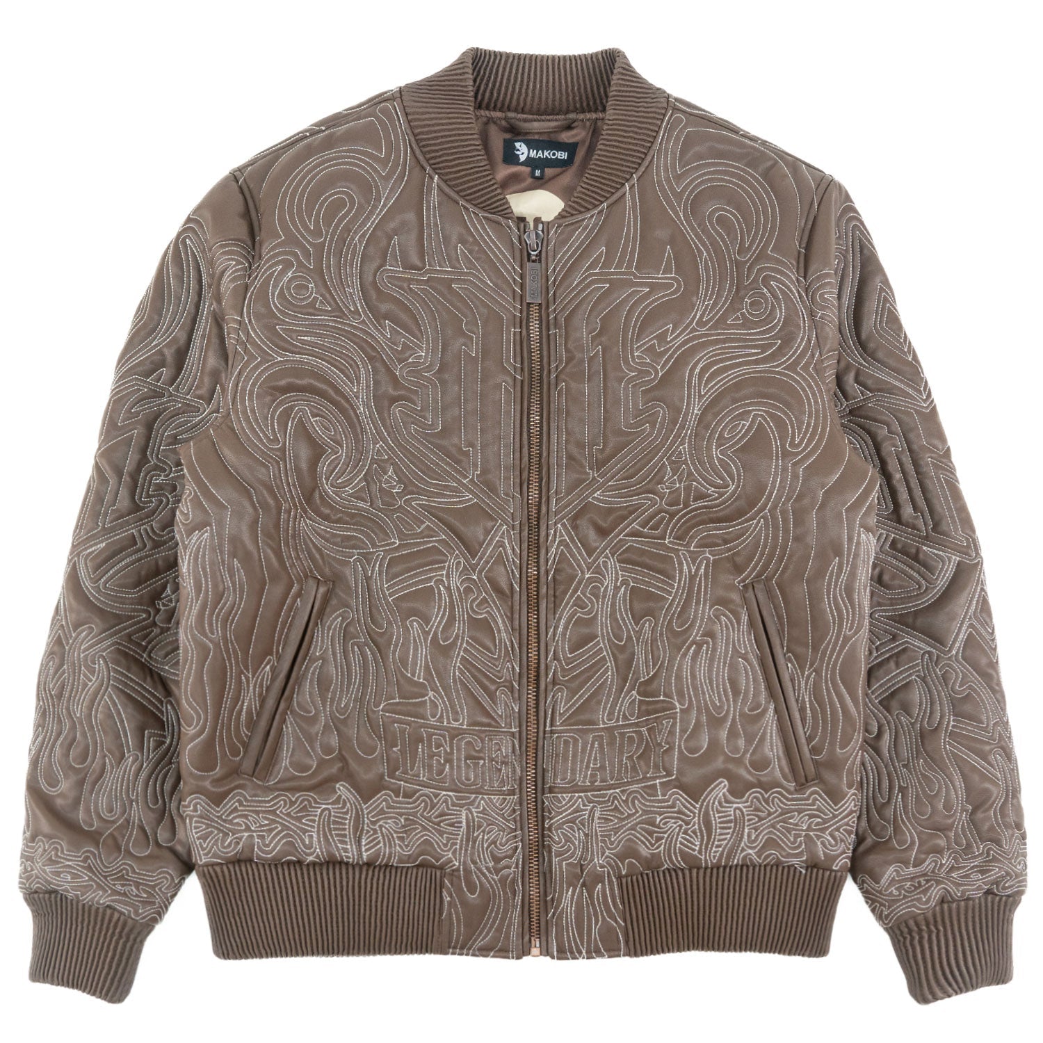 Jacket| M4108 Bianco Bomber Jacket - Brown