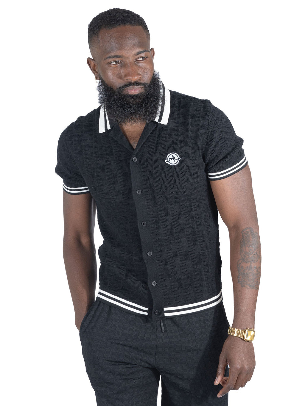 M423 Pescara Knit Shirt - Black