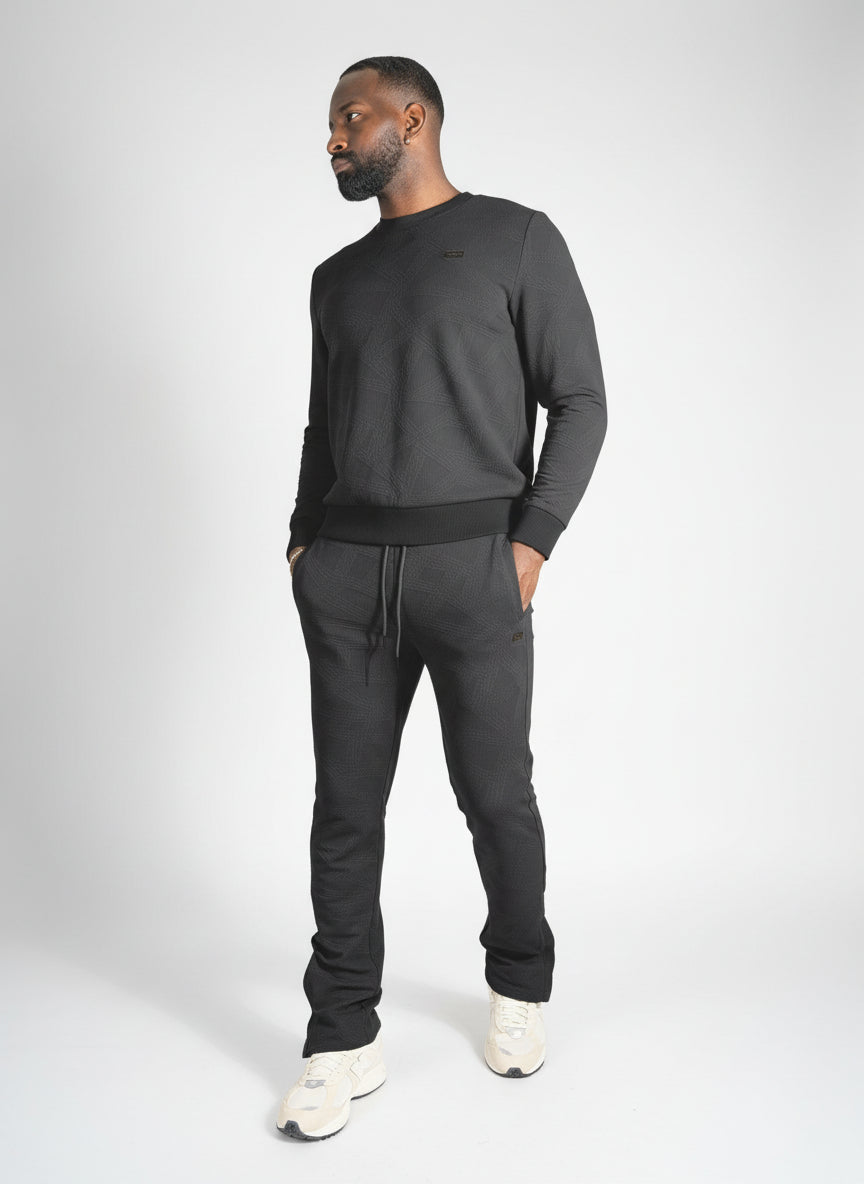 Set | M4247 Bernardi Crewneck Set - Black