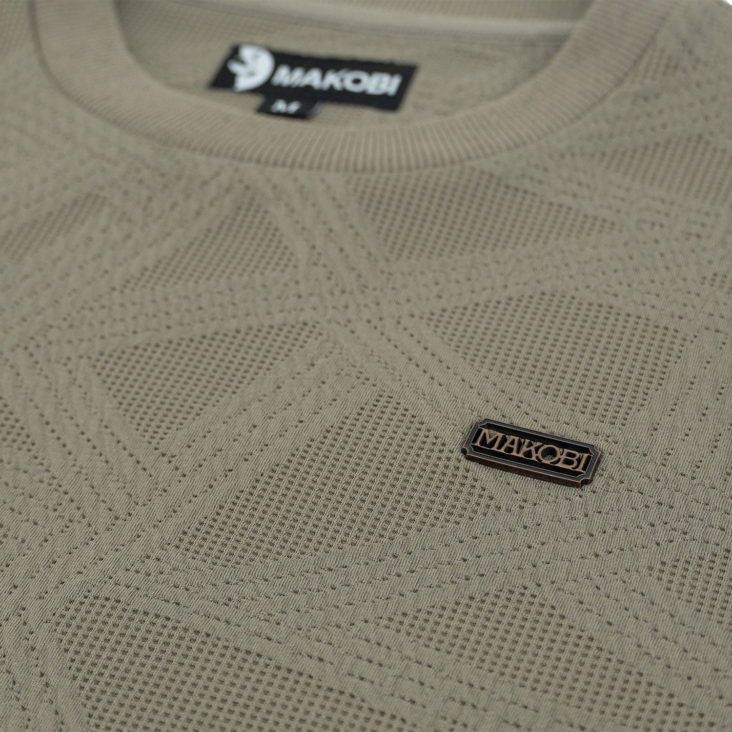 Set | M4247 Bernardi Crewneck Set - Taupe
