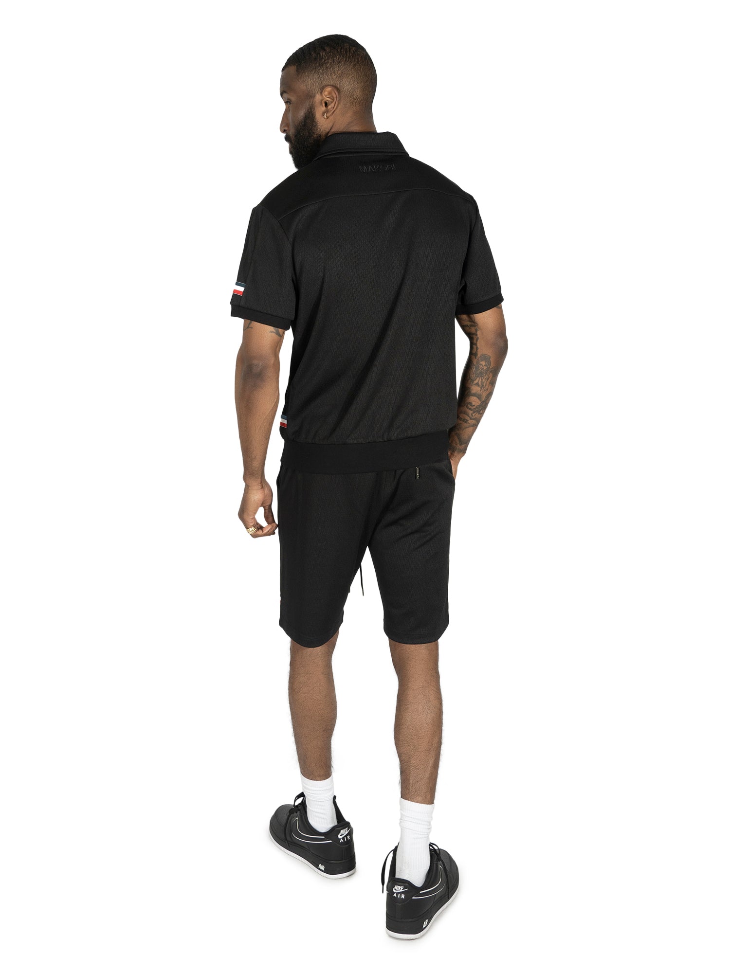 M428 Moreli Knit Short Sets - Black