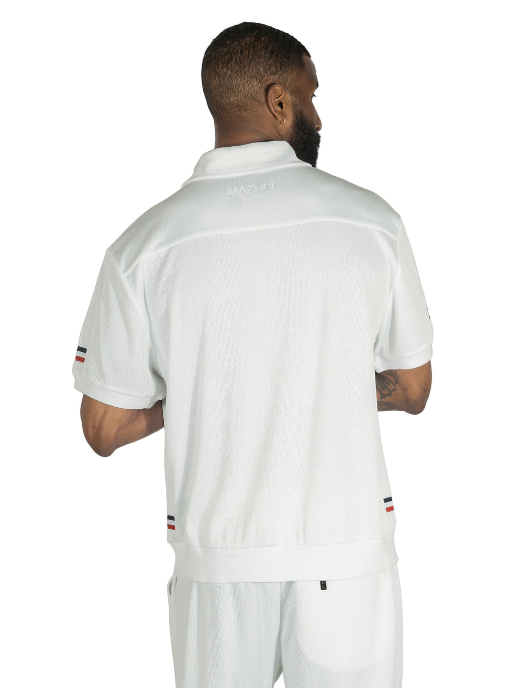 M428 Moreli Knit Short Sets - White