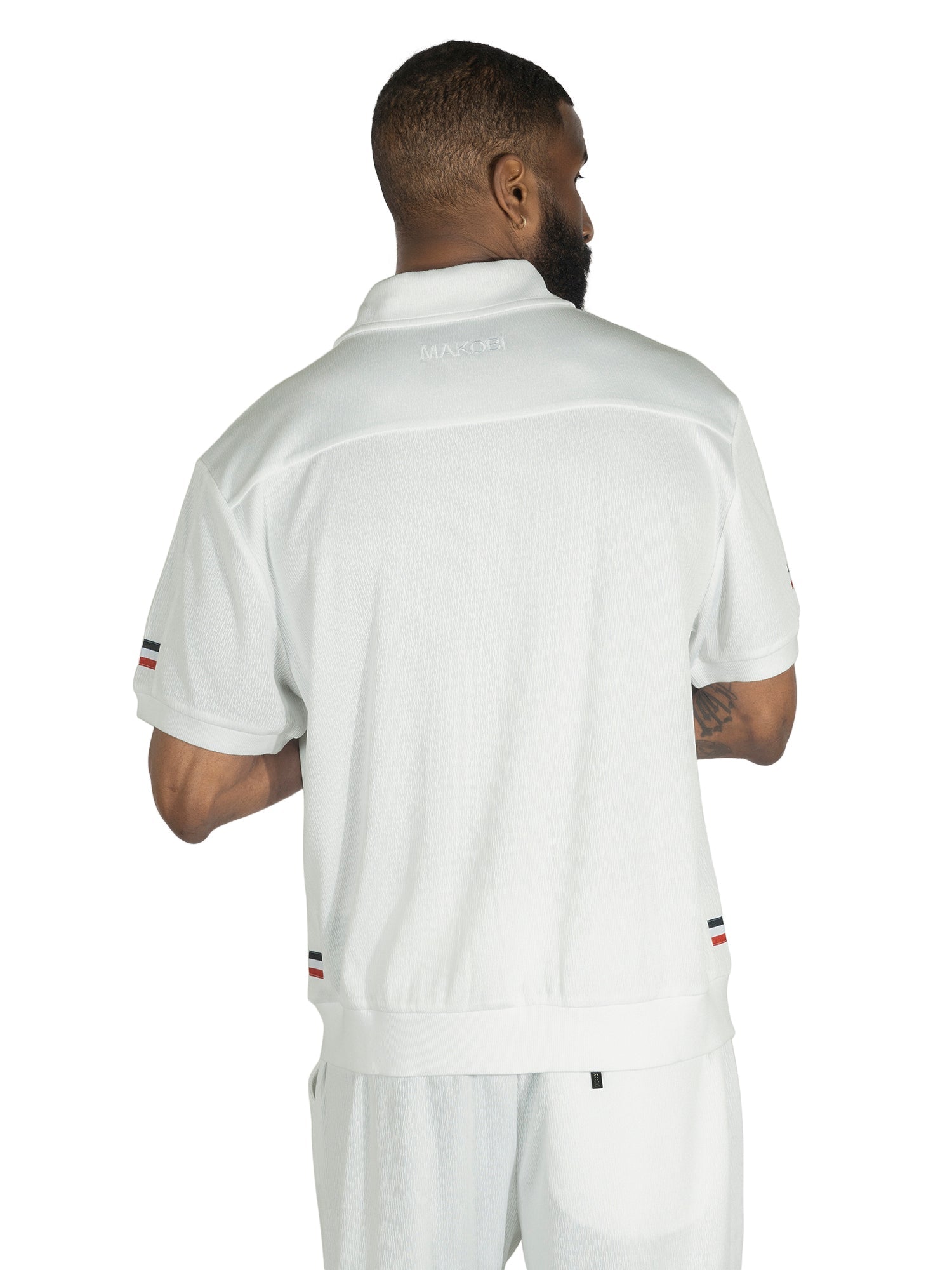 M428 Moreli Knit Short Sets - White