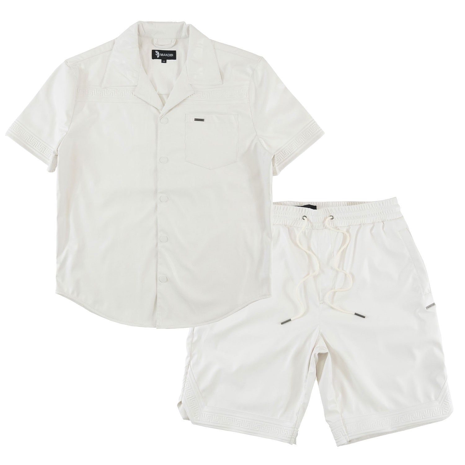 M429 Bellucci Vegan Leather Shirt - White